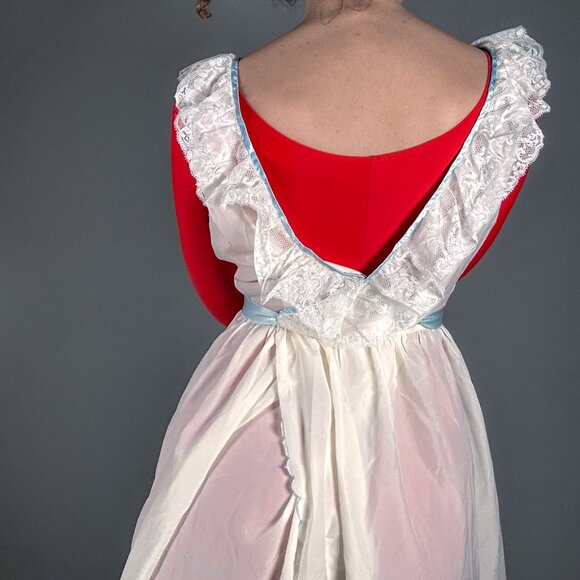 Sweet Vintage Nylon Nightdress Wrap Style - Picture 6 of 7